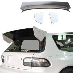 VSaero FRP TKYO Spoiler Wing for Honda Civic EG 1992-1995 > 3dr Hatchback image - 13