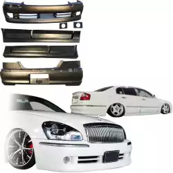 FRP JPRO Body Kit 10pc > Infiniti Q45 F50 Cima President 2002-2004 image - 3