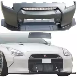 FRP LBPE v1 Wide Body Front Bumper w Lip > Nissan GT-R GTR (R35) 2009-2017 image - 9