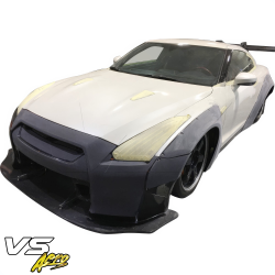 VSaero FRP LBPE v1 Wide Body Front Bumper w Lip for Nissan GT-R GTR (R35) 2009-2017 image - 12