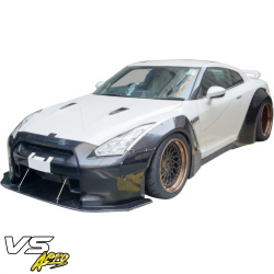 VSaero FRP LBPE v1 Wide Body Front Bumper w Lip for Nissan GT-R GTR (R35) 2009-2017 image - 13