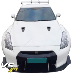 VSaero FRP LBPE v1 Wide Body Front Bumper w Lip for Nissan GT-R GTR (R35) 2009-2017 image - 16