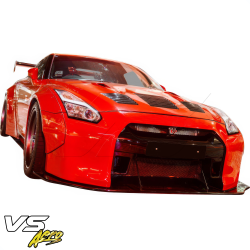 VSaero FRP LBPE v1 Wide Body Front Bumper w Lip for Nissan GT-R GTR (R35) 2009-2017 image - 3