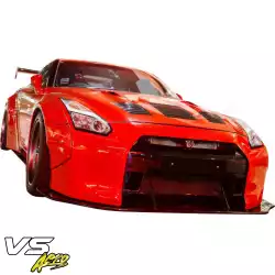 FRP LBPE v1 Wide Body Front Bumper w Lip > Nissan GT-R GTR (R35) 2009-2017 image - 3