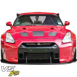 VSaero FRP LBPE v1 Wide Body Front Bumper w Lip for Nissan GT-R GTR (R35) 2009-2017 image - 5