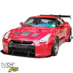VSaero FRP LBPE v1 Wide Body Front Bumper w Lip for Nissan GT-R GTR (R35) 2009-2017 image - 6