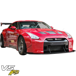 VSaero FRP LBPE v1 Wide Body Front Bumper w Lip for Nissan GT-R GTR (R35) 2009-2017 image - 7