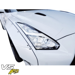 VSaero FRP LBPE v1 Wide Body Fender Flares (front) 4pc for Nissan GT-R GTR (R35) 2009-2017 image - 21