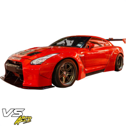 VSaero FRP LBPE v1 Wide Body Fender Flares (front) 4pc for Nissan GT-R GTR (R35) 2009-2017 image - 2