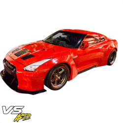 VSaero FRP LBPE v1 Wide Body Fender Flares (front) 4pc for Nissan GT-R GTR (R35) 2009-2017 image - 3