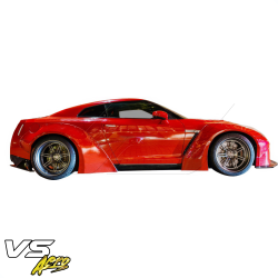 VSaero FRP LBPE v1 Wide Body Fender Flares (front) 4pc for Nissan GT-R GTR (R35) 2009-2017 image - 4