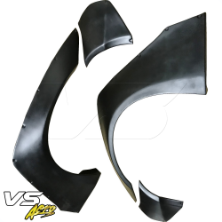 VSaero FRP LBPE v1 Wide Body Fender Flares (front) 4pc for Nissan GT-R GTR (R35) 2009-2017 image - 5