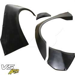 VSaero FRP LBPE v1 Wide Body Fender Flares (front) 4pc for Nissan GT-R GTR (R35) 2009-2017 image - 9