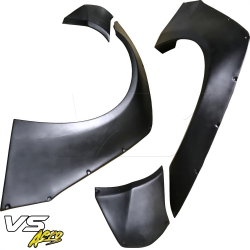 VSaero FRP LBPE v1 Wide Body Fender Flares (front) 4pc for Nissan GT-R GTR (R35) 2009-2017 image - 12