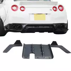 FRP LBPE v1 Valances w Diffuser 3pc > Nissan GT-R GTR (R35) 2009-2017 image - 18