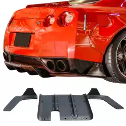 FRP LBPE v1 Valances w Diffuser 3pc > Nissan GT-R GTR (R35) 2009-2017 image - 1