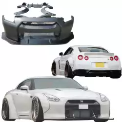 FRP LBPE v1 Wide Body Kit 13pc > Nissan GT-R GTR (R35) 2009-2017 image - 6