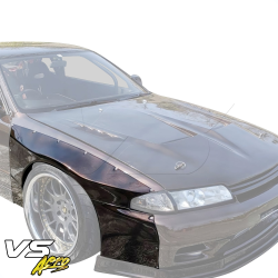 VSaero FRP TKYO Wide Body Fender Flares (front) 4pc 40mm for Nissan Skyline (R32) GTR 1990-1994 > 2dr Coupe image - 3