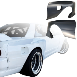 VSaero FRP TKYO Wide Body Fender Flares (rear) 60mm for Nissan Skyline (R32) GTR 1990-1994 > 2dr Coupe image - 25