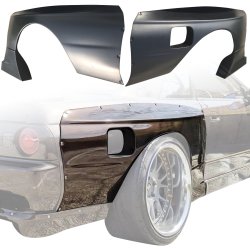 VSaero FRP TKYO Wide Body Fender Flares (rear) 60mm for Nissan Skyline (R32) GTR 1990-1994 > 2dr Coupe image - 1