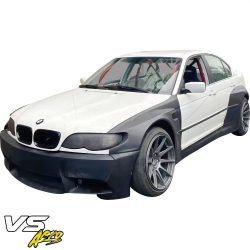 VSaero FRP TKYO V1 Wide Body Fender Flares (front) for BMW 325i 330i (E46) 2002-2005 > 4dr Sedan image - 27