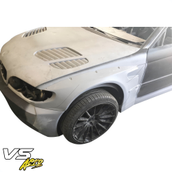 VSaero FRP TKYO V1 Wide Body Fender Flares (front) for BMW 325i 330i (E46) 2002-2005 > 4dr Sedan image - 23