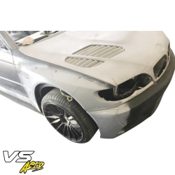 VSaero FRP TKYO V1 Wide Body Fender Flares (front) for BMW 325i 330i (E46) 2002-2005 > 4dr Sedan image - 25