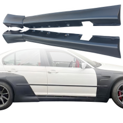 VSaero FRP TKYO V1 Wide Body Side Skirts for BMW 325i 330i (E46) 1999-2005 > 4dr Sedan image - 5