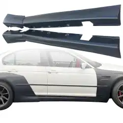 FRP TKYO V1 Wide Body Side Skirts > BMW 325i 330i (E46) 1999-2005 > 4dr Sedan image - 5