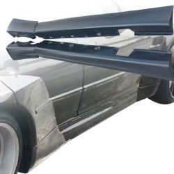 VSaero FRP TKYO V1 Wide Body Side Skirts for BMW 325i 330i (E46) 1999-2005 > 4dr Sedan image - 1