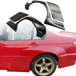VSaero FRP TKYO V2 Wide Body Fender Flares (rear) for BMW 325i 330i (E46) 1999-2005 > 4dr Sedan image - 1