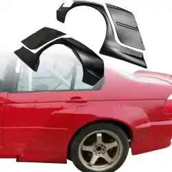 FRP TKYO V2 Wide Body Fender Flares (rear) > BMW 325i 330i (E46) 1999-2005 > 4dr Sedan image - 1