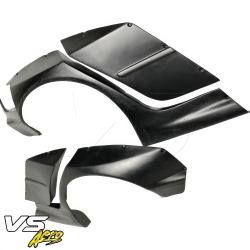 VSaero FRP TKYO V2 Wide Body Fender Flares (rear) for BMW 325i 330i (E46) 1999-2005 > 4dr Sedan image - 5