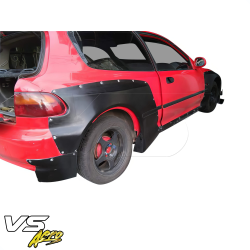 VSaero FRP TKYO Wide Body Rear Bumper Add-ons for Honda Civic EG 1992-1995 > 3dr Hatchback image - 25