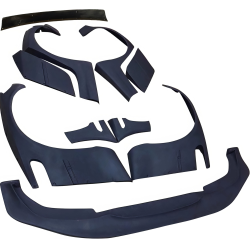 VSaero FRP TKYO V2 Wide Body Kit w Wing for BMW 325i 330i (E46) 2002-2005 > 4dr Sedan image - 1