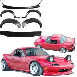 FRP TKYO Wide Body Kit w Wing 6pc > Mazda Miata MX-5 (NA) 1990-1997 image - 3