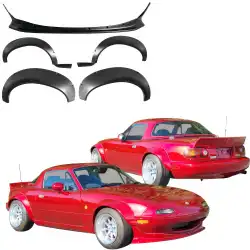 FRP TKYO Wide Body Kit w Wing 6pc > Mazda Miata MX-5 (NA) 1990-1997 image - 1