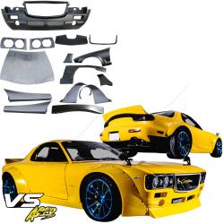 VSaero FRP TKYO Boss Wide Body Kit w Wing 17pc for Mazda RX-7 (FD3S) 1993-1997 image - 2