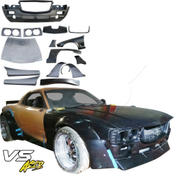 VSaero FRP TKYO Boss Wide Body Kit w Wing 17pc for Mazda RX-7 (FD3S) 1993-1997 image - 3
