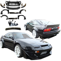 VSaero FRP TKYO v2 Wide Body Kit w Wing for Nissan 240SX 1989-1994 > 3dr Hatch image - 1