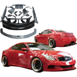 VSaero FRP LBPE Wide Body Kit w Wing for Infiniti G37 Coupe 2008-2015 > 2dr Coupe image - 1