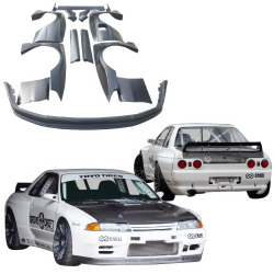 VSaero FRP TKYO Wide Body Kit w Wing for Nissan Skyline (R32) GTR 1990-1994 > 2dr Coupe image - 5