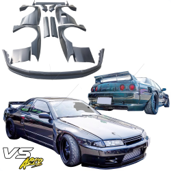 VSaero FRP TKYO Wide Body Kit w Wing for Nissan Skyline (R32) GTR 1990-1994 > 2dr Coupe image - 2
