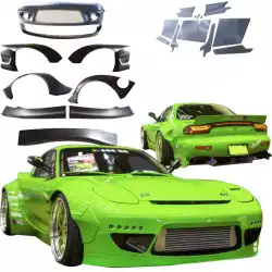 FRP TKYO Wide Body Kit w Wing 12pc > Mazda RX-7 (FD3S) 1993-1997 image - 4