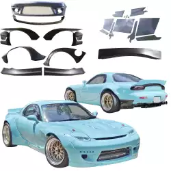 FRP TKYO Wide Body Kit w Wing 12pc > Mazda RX-7 (FD3S) 1993-1997 image - 1