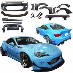 FRP TKYO v2 Wide Body Kit w Wing 20pc > Scion FR-S (ZN6) 2013-2016 image - 2