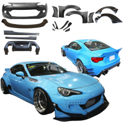 VSaero FRP TKYO v2 Wide Body Kit w Wing 20pc for Subaru BRZ (ZN6) 2013-2020 image - 2