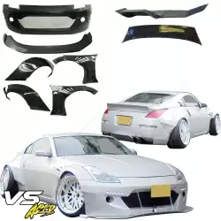 FRP TKYO Wide Body Kit w Wing 10pc > Nissan 350Z (Z33) 2003-2008 image - 5