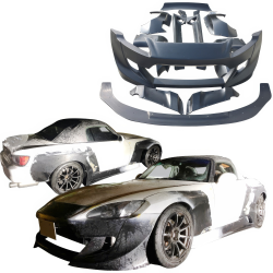 VSaero FRP TKYO Wide Body Kit w Wing for Honda S2000 AP1 2000-2009 image - 1