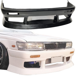 VSaero FRP URA Front Bumper for Nissan Laurel (C33) 1989-1993 image - 23
